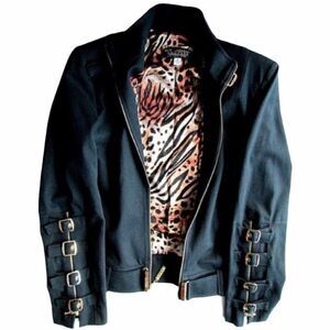 ST. JOHN COUTURE Vintage Jacket Blazer Black 8